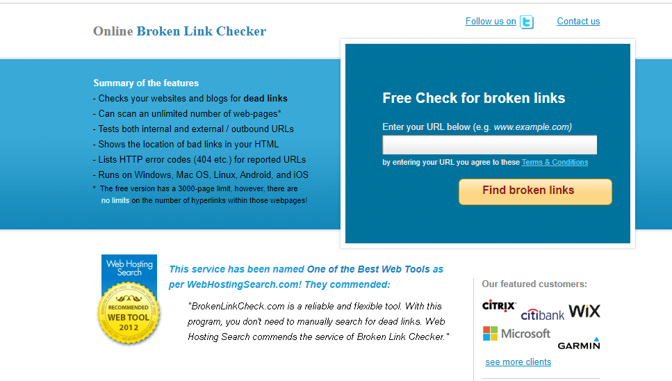 broken link checker