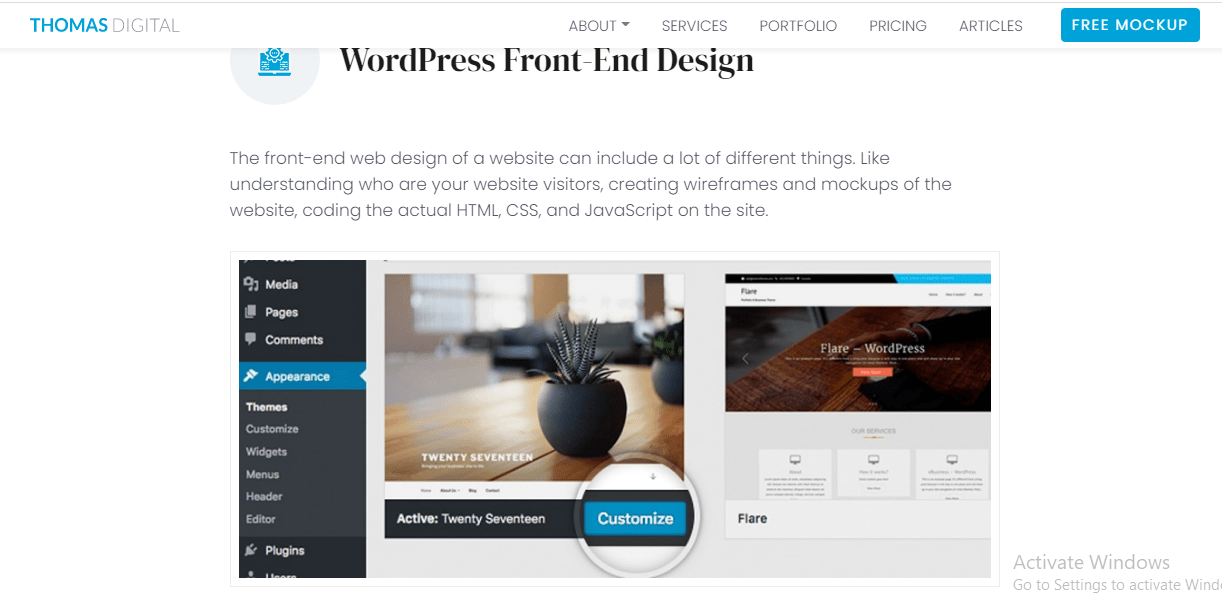 wordpress website